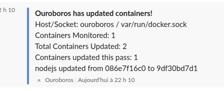 Ouroboros slack notification